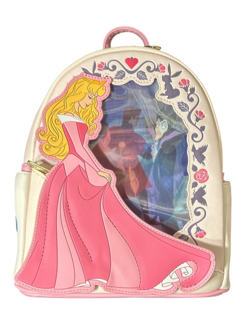 Loungefly Disney Princess Sleeping Beauty Aurora Lenticular Mini Backpack.